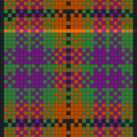 Copy of "Wonderfully Hideous" - Orange, Purple, Green and Black